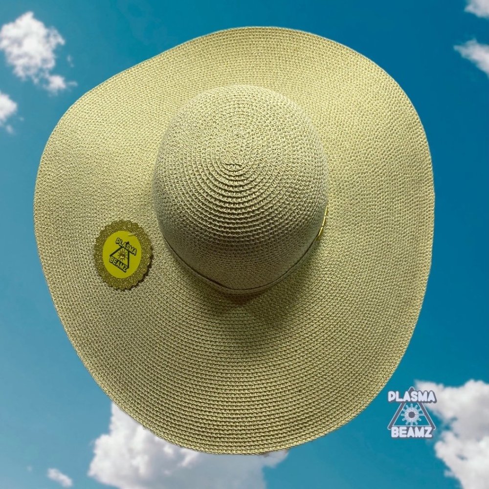 Gold Oversize Sun Hat